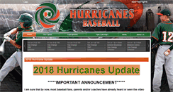 Desktop Screenshot of hurricanesbaseball.org